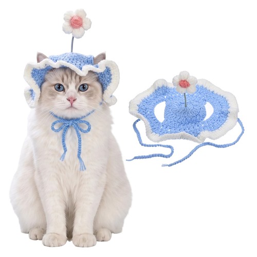 Cappello per gatti - a, fiori