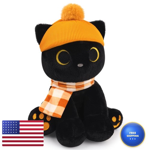 Peluche gatto nero jerokumi - peluche,