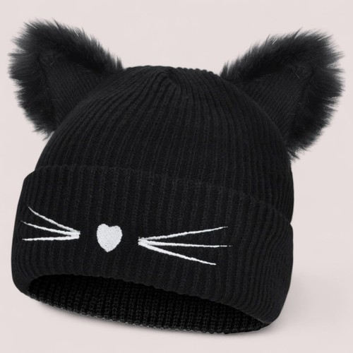Women cat crochet - crochet, hat,