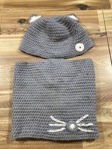 Cappello gatto grigio - fatto, a