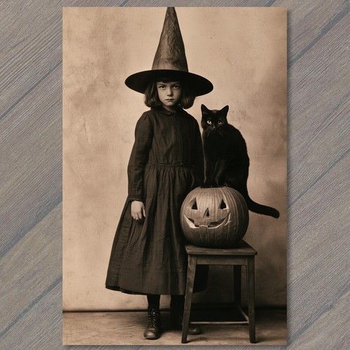 Cartolina gatto nero jack - nero,